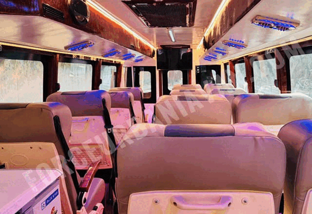 kedarnath badrinath yatra by 16 seater eicher luxury coach  with toilet washroom hire in delhi